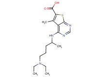 4-{[4-(diethylamino)-1-methylbutyl]amino}-5-methylthieno[2,3-d]pyrimidine-6-carboxylic acid