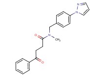 N-methyl-4-oxo-4-phenyl-N-[4-(1H-pyrazol-1-yl)benzyl]butanamide