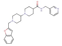 1'-(1-benzofuran-2-ylmethyl)-N-(3-pyridinylmethyl)-1,4'-bipiperidine-4-carboxamide