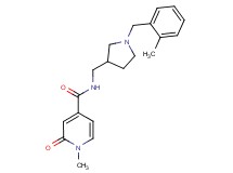 1-methyl-N-{[1-(2-methylbenzyl)pyrrolidin-3-yl]methyl}-2-oxo-1,2-dihydropyridine-4-carboxamide