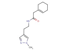 2-(1-cyclohexen-1-yl)-N-[2-(1-methyl-1H-pyrazol-4-yl)ethyl]acetamide
