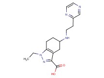 1-ethyl-5-[(2-pyrazin-2-ylethyl)amino]-4,5,6,7-tetrahydro-1H-indazole-3-carboxylic acid