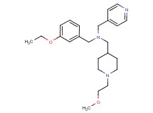 (3-ethoxybenzyl){[1-(2-methoxyethyl)-4-piperidinyl]methyl}(4-pyridinylmethyl)amine
