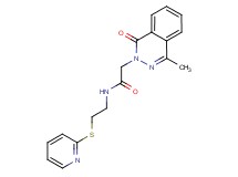 2-(4-methyl-1-oxo-2(1H)-phthalazinyl)-N-[2-(2-pyridinylthio)ethyl]acetamide