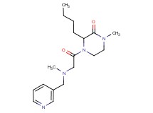 3-butyl-1-methyl-4-[N-methyl-N-(3-pyridinylmethyl)glycyl]-2-piperazinone