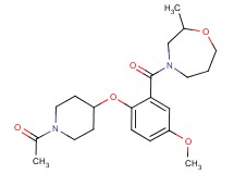 4-{2-[(1-acetylpiperidin-4-yl)oxy]-5-methoxybenzoyl}-2-methyl-1,4-oxazepane