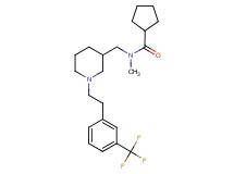 N-methyl-N-[(1-{2-[3-(trifluoromethyl)phenyl]ethyl}-3-piperidinyl)methyl]cyclopentanecarboxamide