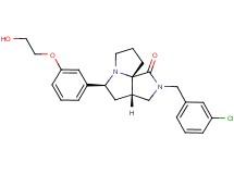 (3aS*,5S*,9aS*)-2-(3-chlorobenzyl)-5-[3-(2-hydroxyethoxy)phenyl]hexahydro-7H-pyrrolo[3,4-g]pyrrolizin-1(2H)-one