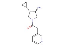 (3R*,4S*)-4-cyclopropyl-1-(3-pyridinylacetyl)-3-pyrrolidinamine