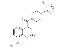 4-{[4-(1H-imidazol-2-yl)-1-piperidinyl]carbonyl}-8-methoxy-3,4-dihydro-2(1H)-quinolinone