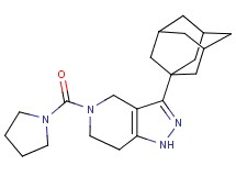 3-(1-adamantyl)-5-(pyrrolidin-1-ylcarbonyl)-4,5,6,7-tetrahydro-1H-pyrazolo[4,3-c]pyridine