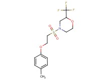 4-{[2-(4-methylphenoxy)ethyl]sulfonyl}-2-(trifluoromethyl)morpholine