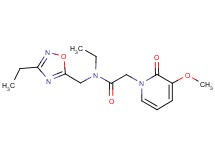 N-ethyl-N-[(3-ethyl-1,2,4-oxadiazol-5-yl)methyl]-2-(3-methoxy-2-oxopyridin-1(2H)-yl)acetamide