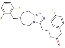 N-{2-[7-(2,6-difluorobenzyl)-6,7,8,9-tetrahydro-5H-[1,2,4]triazolo[4,3-d][1,4]diazepin-3-yl]ethyl}-2-(4-fluorophenyl)acetamide