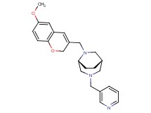 (1S*,5R*)-6-[(6-methoxy-2H-chromen-3-yl)methyl]-3-(pyridin-3-ylmethyl)-3,6-diazabicyclo[3.2.2]nonane