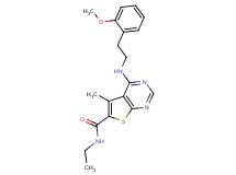 N-ethyl-4-{[2-(2-methoxyphenyl)ethyl]amino}-5-methylthieno[2,3-d]pyrimidine-6-carboxamide