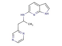 N-(1-methyl-2-pyrazin-2-ylethyl)-1H-pyrrolo[2,3-b]pyridin-6-amine