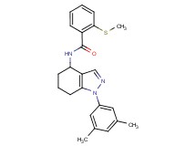 N-[1-(3,5-dimethylphenyl)-4,5,6,7-tetrahydro-1H-indazol-4-yl]-2-(methylthio)benzamide
