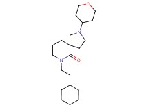 7-(2-cyclohexylethyl)-2-(tetrahydro-2H-pyran-4-yl)-2,7-diazaspiro[4.5]decan-6-one