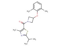 5-{[3-(2,6-dimethylphenoxy)-1-azetidinyl]carbonyl}-2-isopropyl-4-methyl-1,3-thiazole