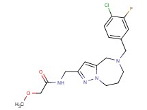 N-{[5-(4-chloro-3-fluorobenzyl)-5,6,7,8-tetrahydro-4H-pyrazolo[1,5-a][1,4]diazepin-2-yl]methyl}-2-methoxyacetamide