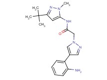 2-[4-(2-aminophenyl)-1H-pyrazol-1-yl]-N-(3-tert-butyl-1-methyl-1H-pyrazol-5-yl)acetamide