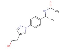 N-(1-{4-[4-(2-hydroxyethyl)-1H-pyrazol-1-yl]phenyl}ethyl)acetamide