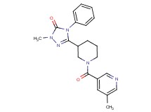 2-methyl-5-{1-[(5-methylpyridin-3-yl)carbonyl]piperidin-3-yl}-4-phenyl-2,4-dihydro-3H-1,2,4-triazol-3-one