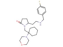 5-{2-[(4-fluorobenzyl)amino]ethyl}-1-{[1-(4-morpholinyl)cyclohexyl]methyl}-2-pyrrolidinone