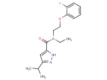 N-ethyl-N-[2-(2-fluorophenoxy)ethyl]-3-isopropyl-1H-pyrazole-5-carboxamide
