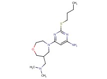 2-(butylthio)-6-{6-[(dimethylamino)methyl]-1,4-oxazepan-4-yl}pyrimidin-4-amine