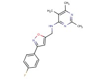 N-{[3-(4-fluorophenyl)isoxazol-5-yl]methyl}-2,5,6-trimethylpyrimidin-4-amine