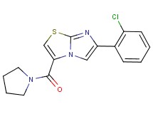 6-(2-chlorophenyl)-3-(1-pyrrolidinylcarbonyl)imidazo[2,1-b][1,3]thiazole