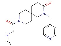 9-(N-methylglycyl)-2-(4-pyridinylmethyl)-2,9-diazaspiro[5.5]undecan-3-one dihydrochloride