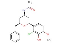 N-[(2S*,4R*,6S*)-2-benzyl-6-(2-chloro-3-hydroxy-4-methoxyphenyl)tetrahydro-2H-pyran-4-yl]acetamide