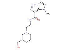N-{2-[3-(hydroxymethyl)piperidin-1-yl]ethyl}-1-methyl-1H-imidazo[1,2-b]pyrazole-7-carboxamide