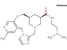 (3R,5S)-N-[2-(dimethylamino)ethyl]-1-[(1-methyl-1H-imidazol-2-yl)methyl]-5-{[(6-methyl-3-pyridinyl)oxy]methyl}-3-piperidinecarboxamide