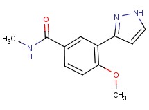 4-methoxy-N-methyl-3-(1H-pyrazol-3-yl)benzamide