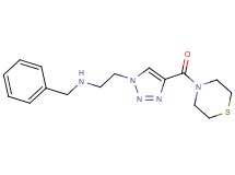 N-benzyl-2-[4-(4-thiomorpholinylcarbonyl)-1H-1,2,3-triazol-1-yl]ethanamine