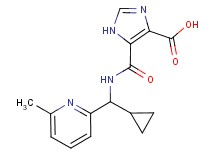5-({[cyclopropyl(6-methylpyridin-2-yl)methyl]amino}carbonyl)-1H-imidazole-4-carboxylic acid