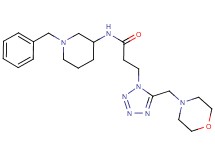 N-(1-benzyl-3-piperidinyl)-3-[5-(4-morpholinylmethyl)-1H-tetrazol-1-yl]propanamide