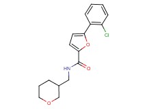 5-(2-chlorophenyl)-N-(tetrahydro-2H-pyran-3-ylmethyl)-2-furamide