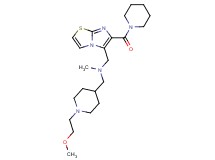 1-[1-(2-methoxyethyl)-4-piperidinyl]-N-methyl-N-{[6-(1-piperidinylcarbonyl)imidazo[2,1-b][1,3]thiazol-5-yl]methyl}methanamine