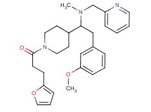 1-{1-[3-(2-furyl)propanoyl]-4-piperidinyl}-2-(3-methoxyphenyl)-N-methyl-N-(2-pyridinylmethyl)ethanamine