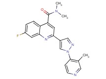 7-fluoro-N,N-dimethyl-2-[1-(3-methylpyridin-4-yl)-1H-pyrazol-4-yl]quinoline-4-carboxamide