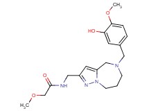 N-{[5-(3-hydroxy-4-methoxybenzyl)-5,6,7,8-tetrahydro-4H-pyrazolo[1,5-a][1,4]diazepin-2-yl]methyl}-2-methoxyacetamide