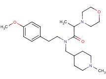 N-[2-(4-methoxyphenyl)ethyl]-N-[(1-methylpiperidin-4-yl)methyl]-2-morpholin-4-ylpropanamide