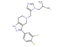 3-(3,4-difluorophenyl)-5-[(1-isobutyl-1H-imidazol-5-yl)methyl]-4,5,6,7-tetrahydro-1H-pyrazolo[4,3-c]pyridine
