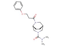 (1R*,5R*)-N,N-dimethyl-6-(3-phenoxypropanoyl)-3,6-diazabicyclo[3.2.2]nonane-3-carboxamide