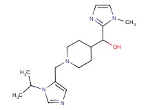 {1-[(1-isopropyl-1H-imidazol-5-yl)methyl]piperidin-4-yl}(1-methyl-1H-imidazol-2-yl)methanol